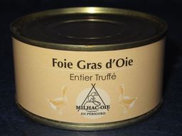 Foie gras d'oie entier truffé - Boîte 200 g
